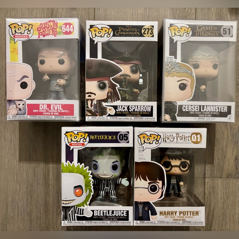 FUNKO POP MOVIES LOT OF 5 FUNKO POPS NEW IN BOX